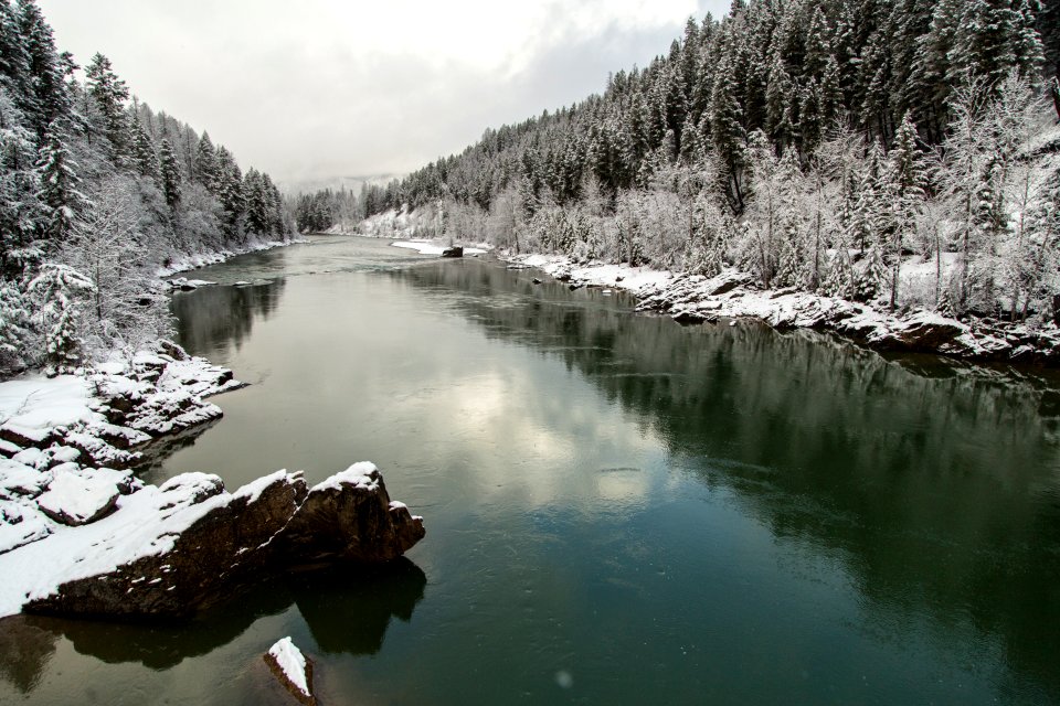 Winter Morning on the Middle Fork Looking Downstream 3.15.16
