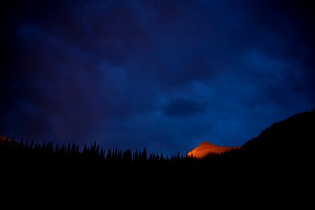 Mountain Landscape at Sunset photo