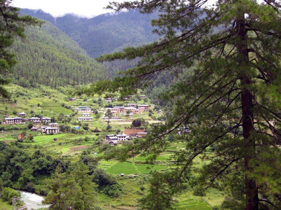 Nature bhutanese hills