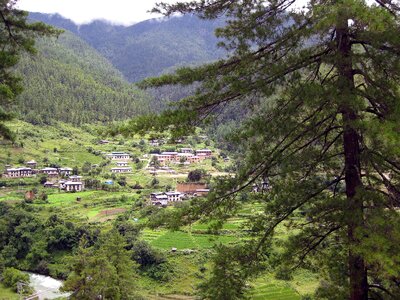 Nature bhutanese hills photo