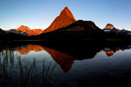 Swiftcurrent Lake Sunrise photo