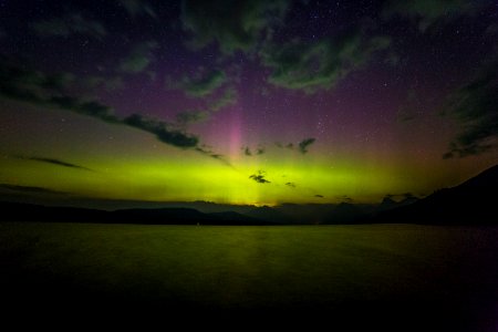 Aurora over Lake McDonald 8:15:15 photo