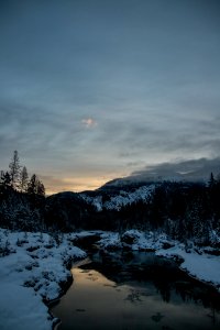 Middle Fork of the Flathead River in Winter