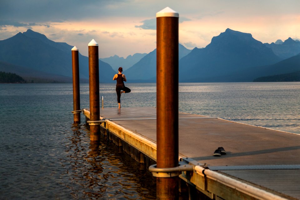 Tree Pose at Lake McDonald
