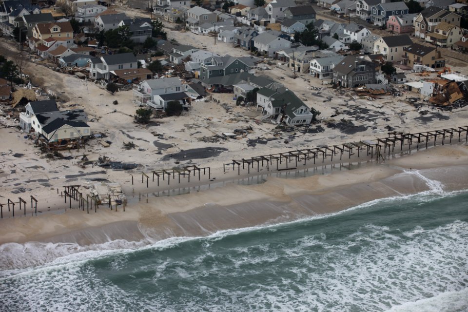 Aftermath of extensive flooding along New Jersey shore