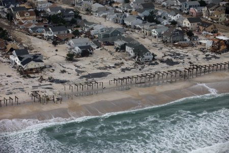 Aftermath of extensive flooding along New Jersey shore