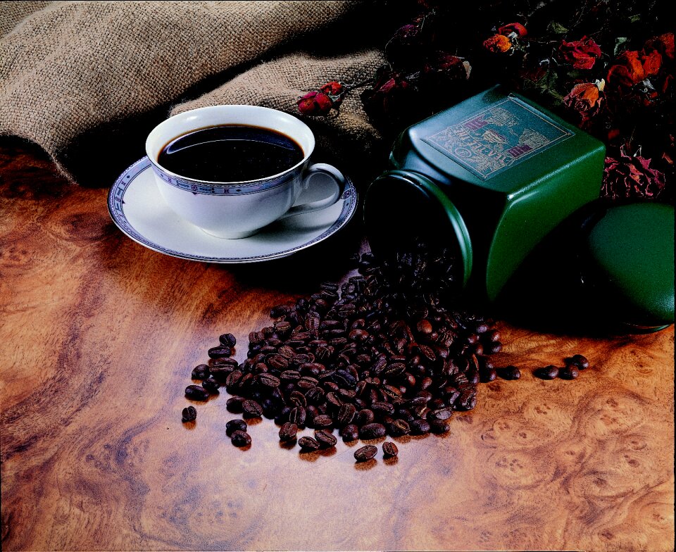 Coffee beans fine delicate cuisine mug