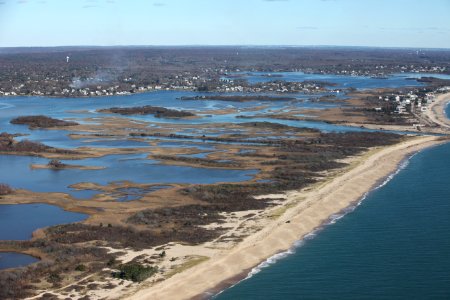 Aerial view of Ninigret National Wildlife Refuge (RI) photo