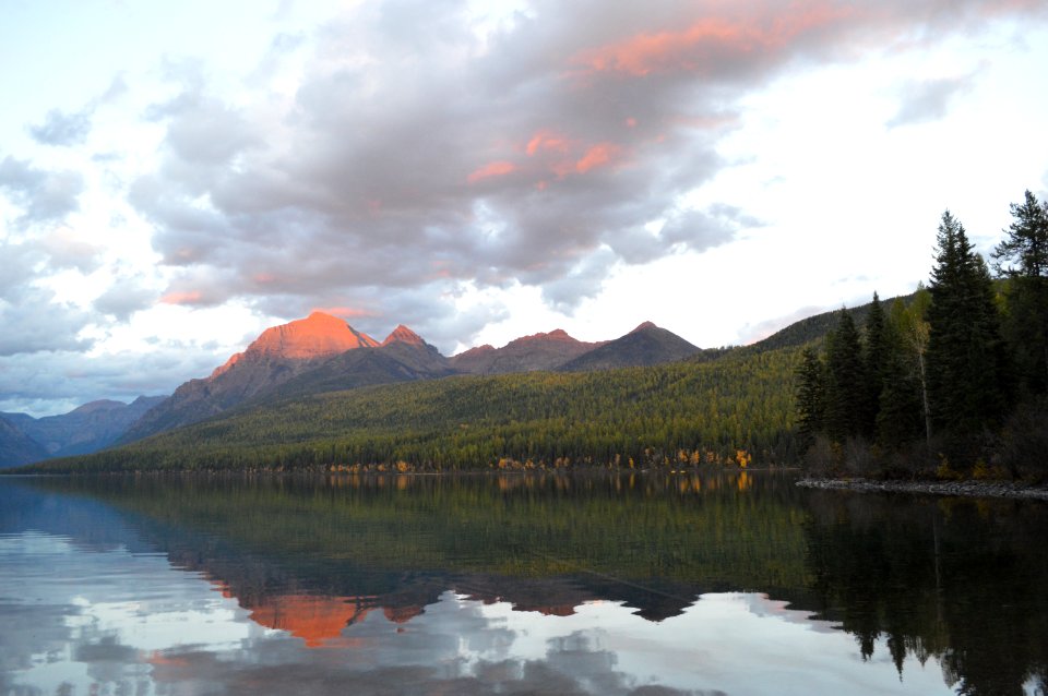 Bowman Lake Sunset