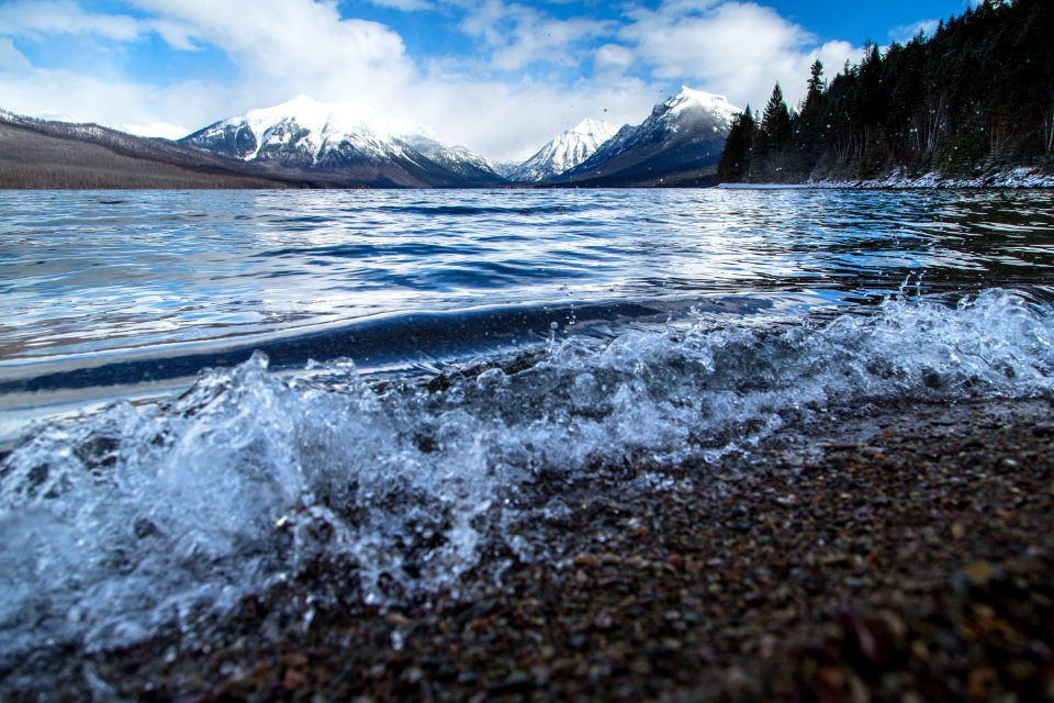 Crashing Waves on Lake McDonald (2) 3.17.16