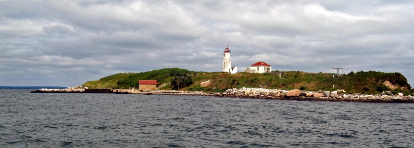 Falkner Island research station lighthouse