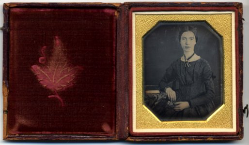 Emily Dickinson daguerreotype 1847. In original case.