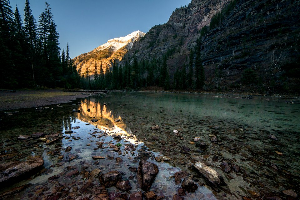 Avalanche Lake- Last Light Before Winter