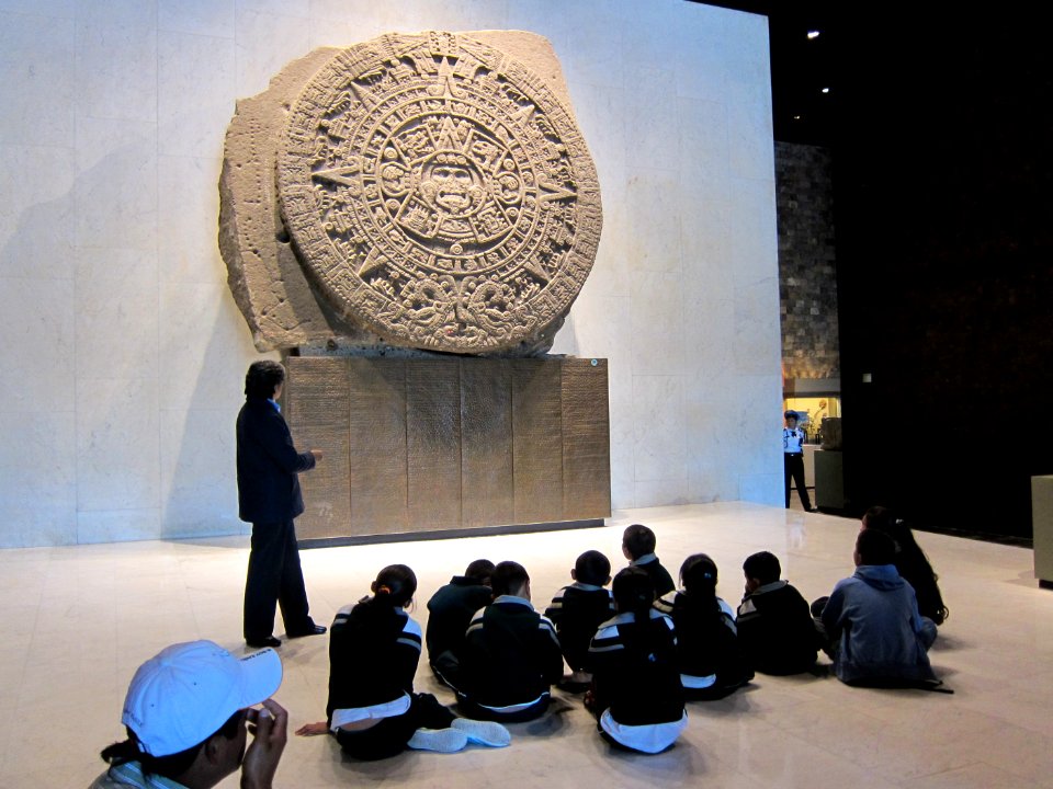 Aztec calendar stone