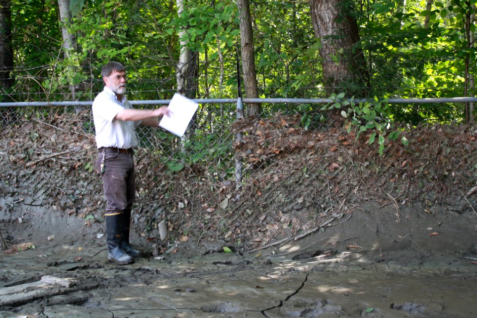 High water point on fence