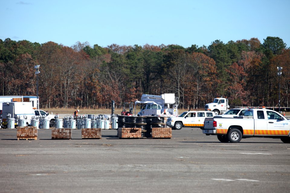 National Grid staging area on Long Island (NY)