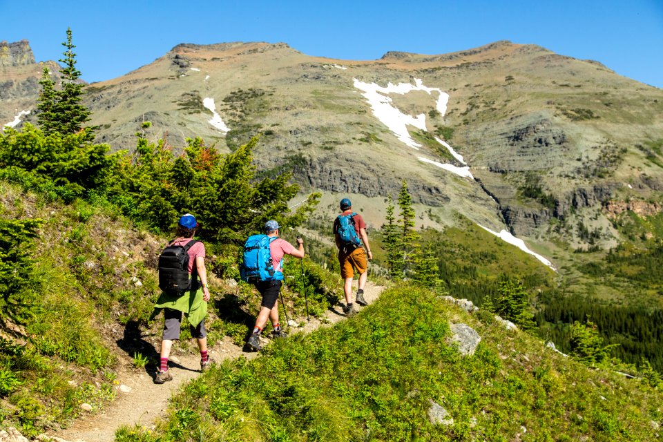 Hikers on Firebrand Pass Trail (2)