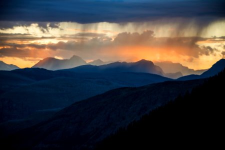 Mountain Range - Sunset (2) photo