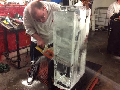 Ice carving!