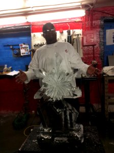 Ice carving