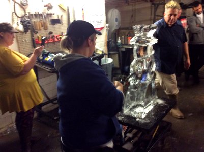 Ice carving