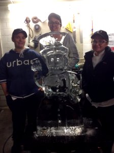 Ice carving