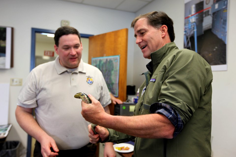 Brad Young, Dan Ashe and a Sea Lamprey