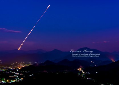 Total eclipse of the moon on 4 Apr. 2015, Taiwan