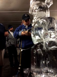 Ice carving