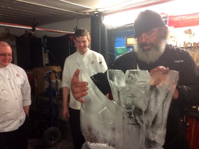 Ice carving!