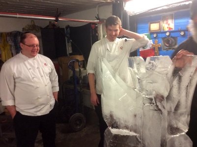 Ice carving!