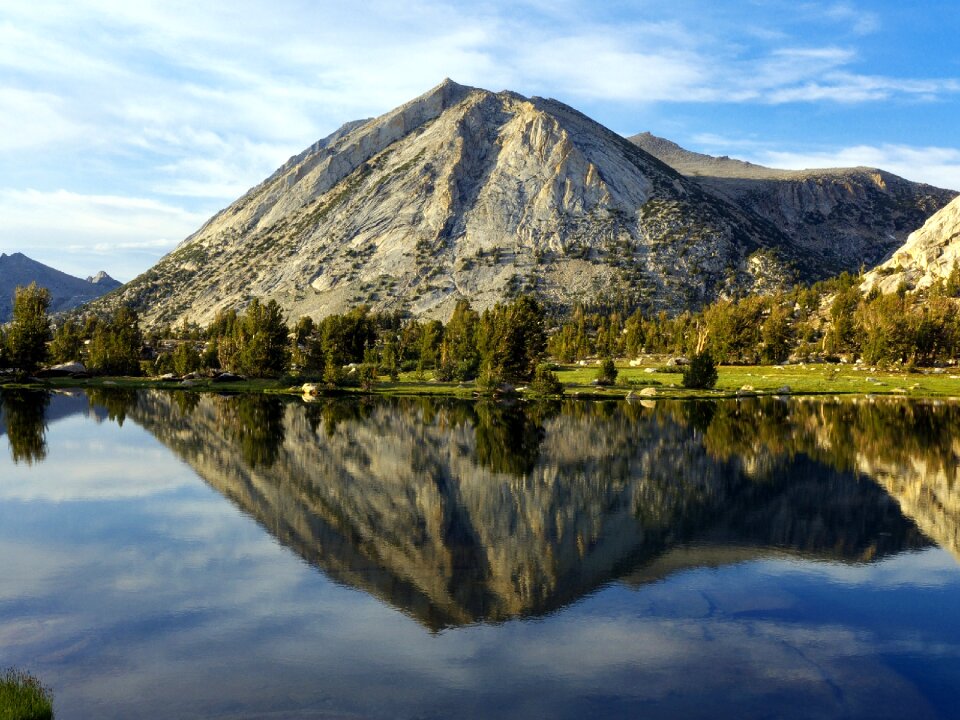 Skyline peak reflection
