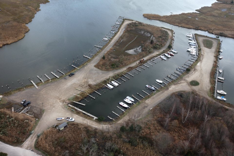 Damaged docks at Wertheim National Wildlife Refuge (NY)