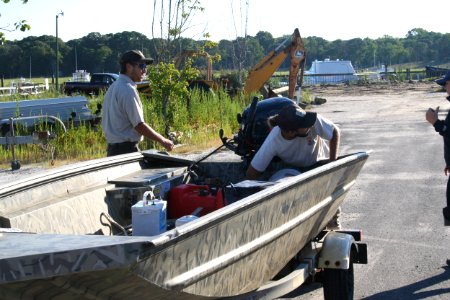 SET (Surface Elevation Table) Rod installation - Cape May, NJ