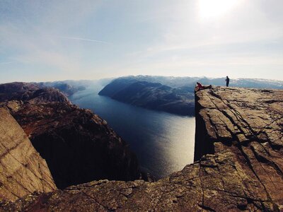 High view fjord