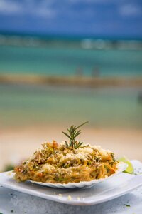 Food cone crab beach