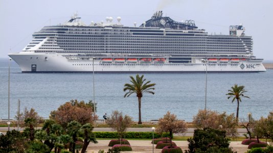 MSC cruise ship, Seaview, a monster that visits Mediterranean ports photo