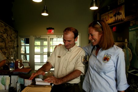 Refuge Manager Ken Sturm and Acting Regional Director Wendi Weber