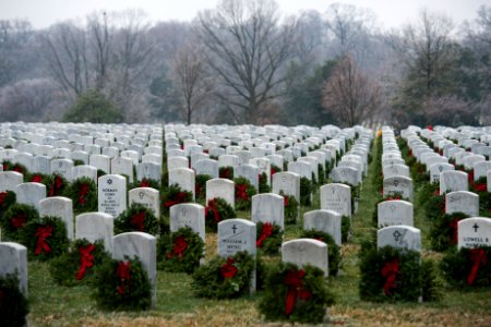 Wreaths Across America in Arlington National Cemetery photo