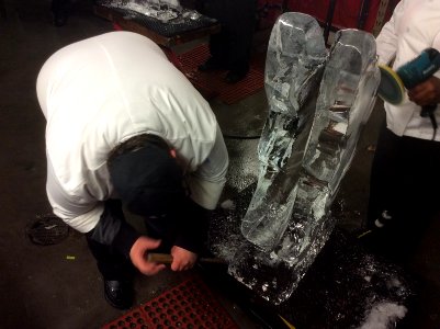 Ice carving!