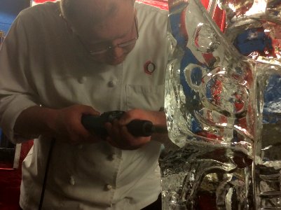 Ice carving!