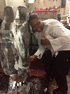 Ice carving!