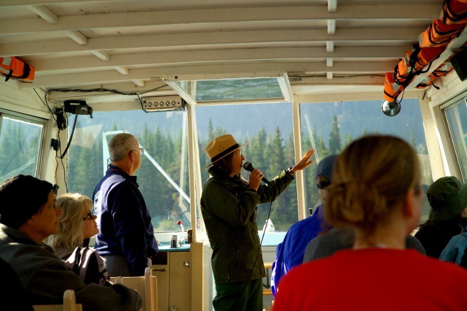 Park Ranger on a Boat Tour