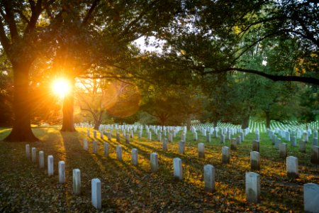 Sunrise at Arlington National Cemetery photo