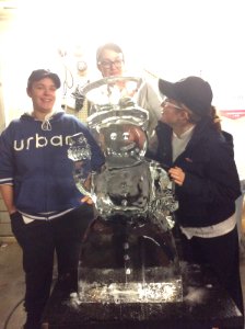 Ice carving