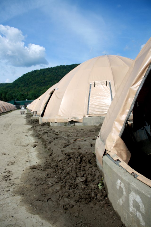 River sediment deposited on White River National Fish Hatchery grounds