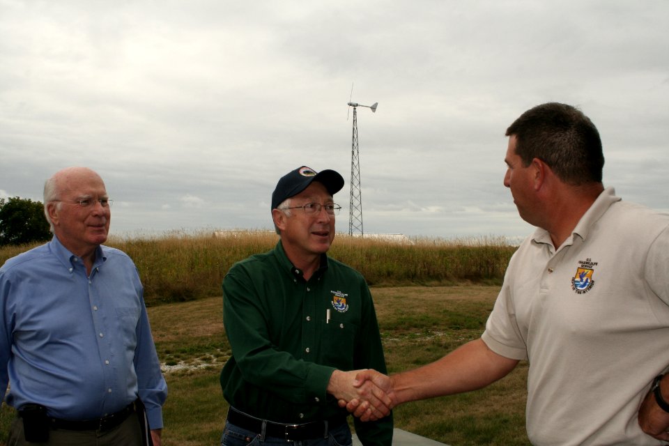 USFWS Chris Smith welcomes Secretary Salazar and Senator Leahy