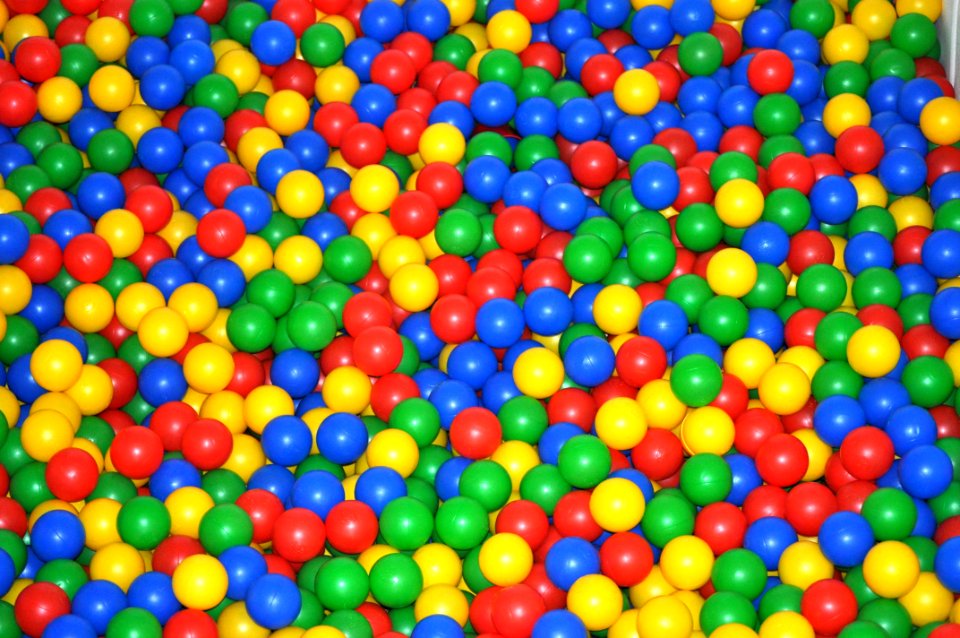 Viele bunte Bälle