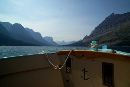 The view toward the head of St. Mary Lake on the Little Chief
