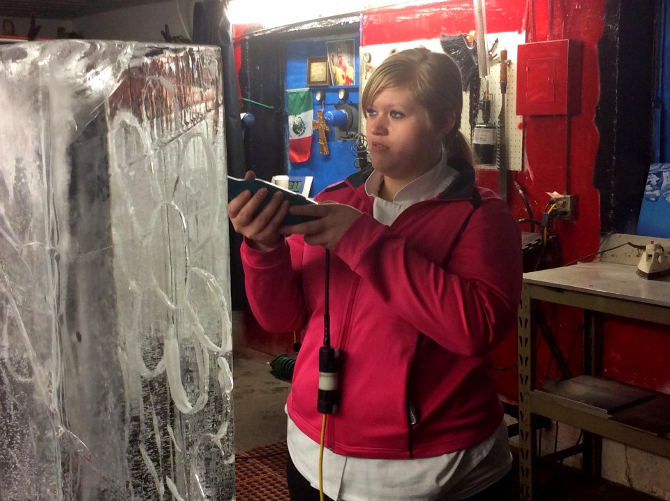 Ice carving!